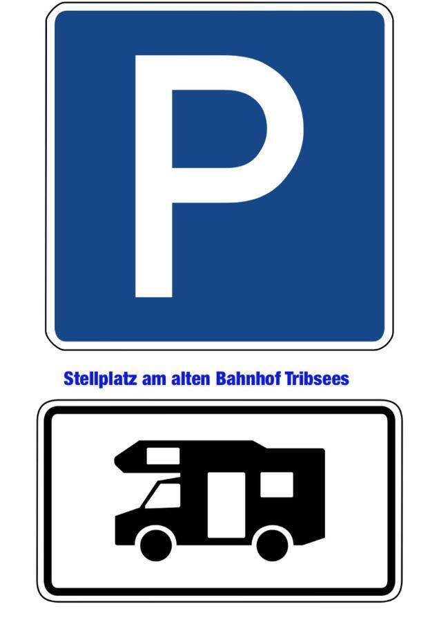 Hotel Stellplatz Am Alten Bahnhof Tribsees Exteriér fotografie